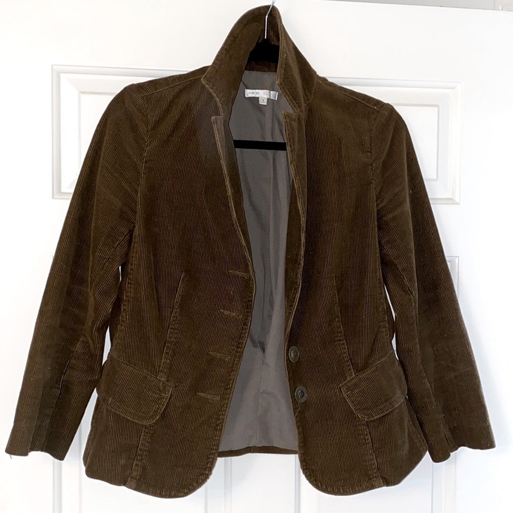 EUC Vince Brown Corduroy Blazer